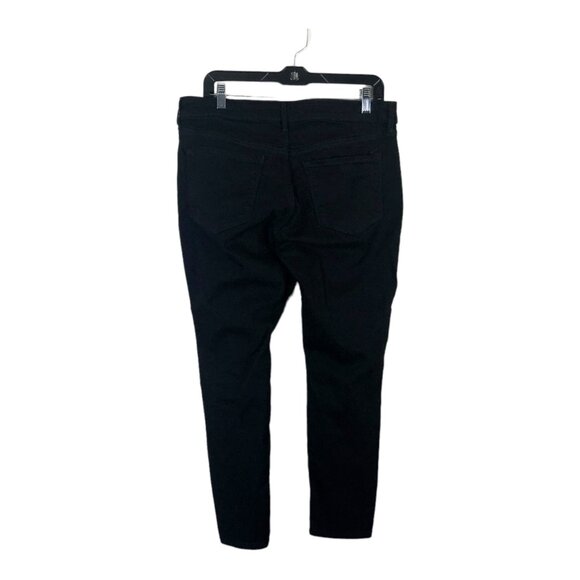 Old Navy 14 Short Jeans Black Cotton Blend Tappered Slim Stretch Womens - Picture 2 of 6